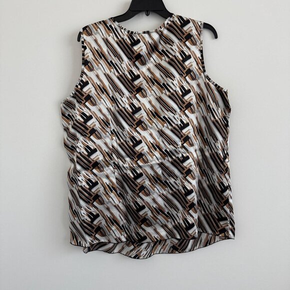 Russell Kemp New York Womens Pullover Sleeveless Blouse Size 2X - Picture 2 of 7